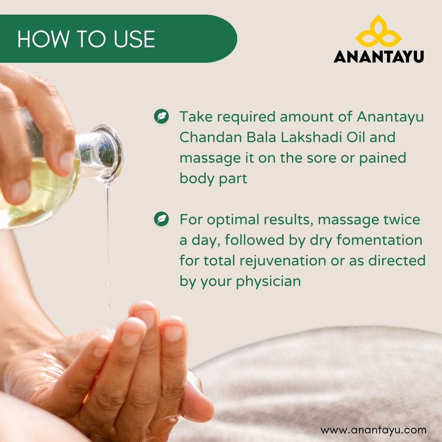 Chandan Bala Lakshadi Oil | Ayurvedic Massage Oil