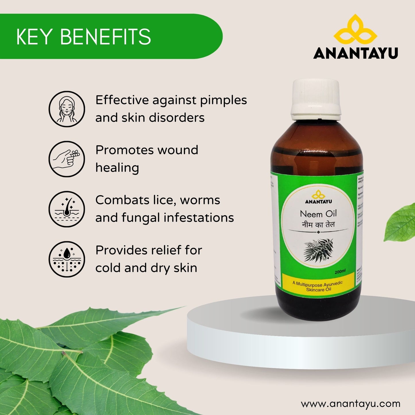 Neem Oil | Ayurvedic Skincare Oil
