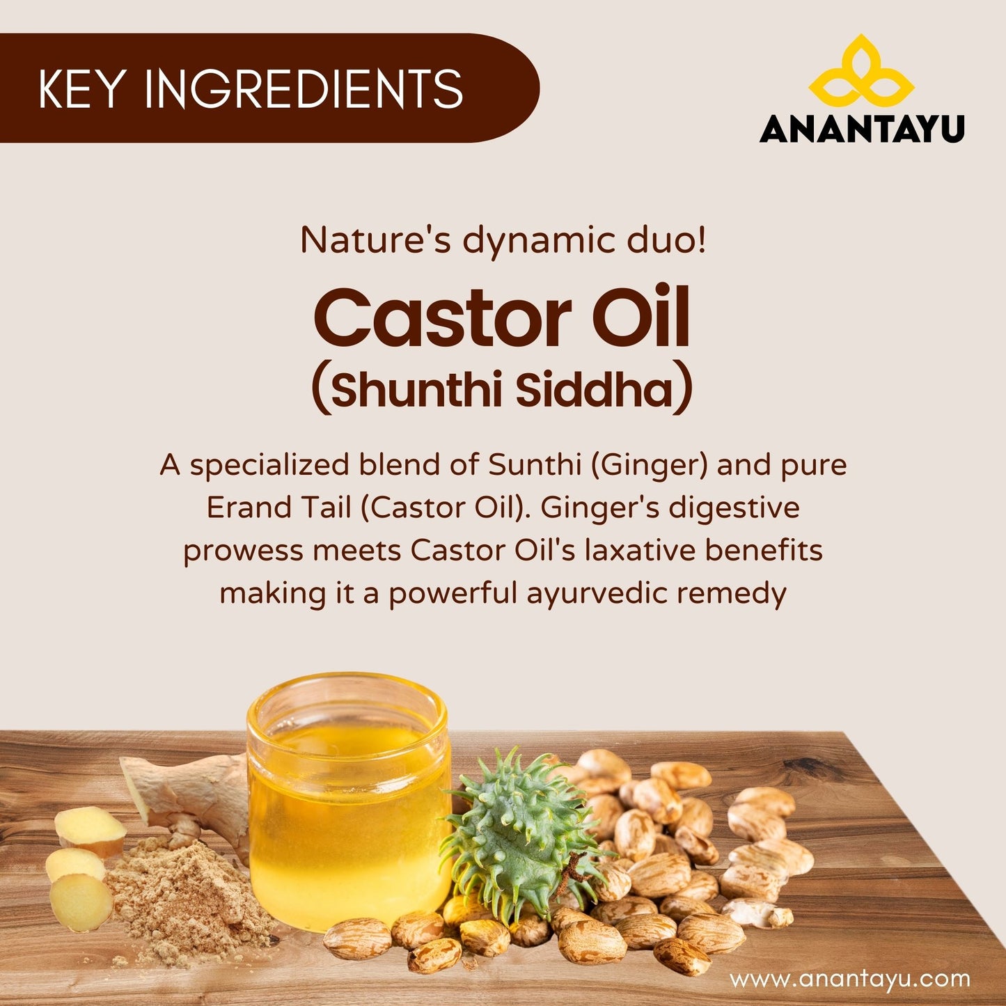 Erand Oil (Shunthi Siddha) | Medicated Castor Oil | Ayurvedic Laxative Oil