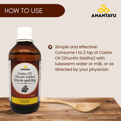 Erand Oil (Shunthi Siddha) | Medicated Castor Oil | Ayurvedic Laxative Oil